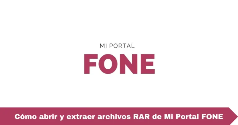 Cómo abrir y extraer archivos RAR de Mi Portal FONE