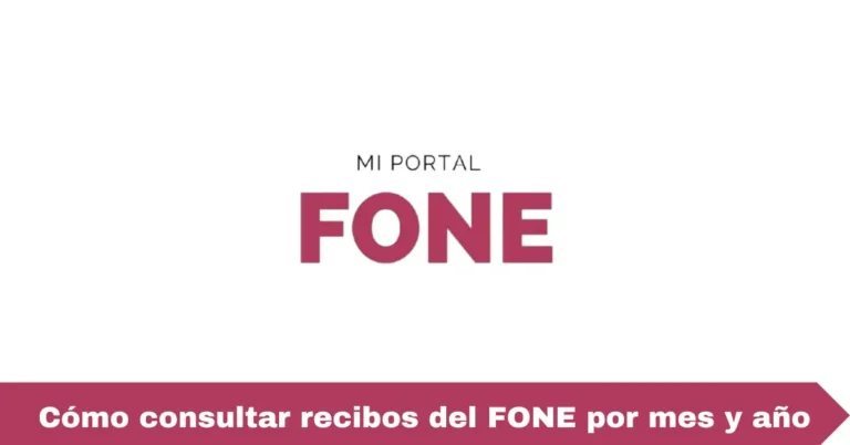 Cómo consultar recibos del FONE por mes y año