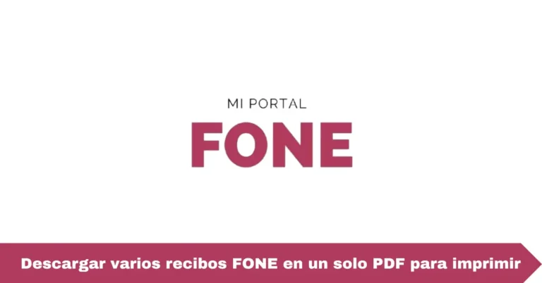Descargar varios recibos FONE en un solo PDF para imprimir