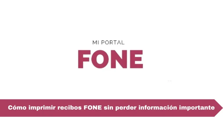 Cómo imprimir recibos FONE sin perder información importante