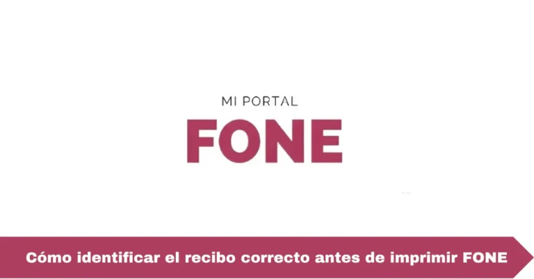 Cómo identificar el recibo correcto antes de imprimir FONE