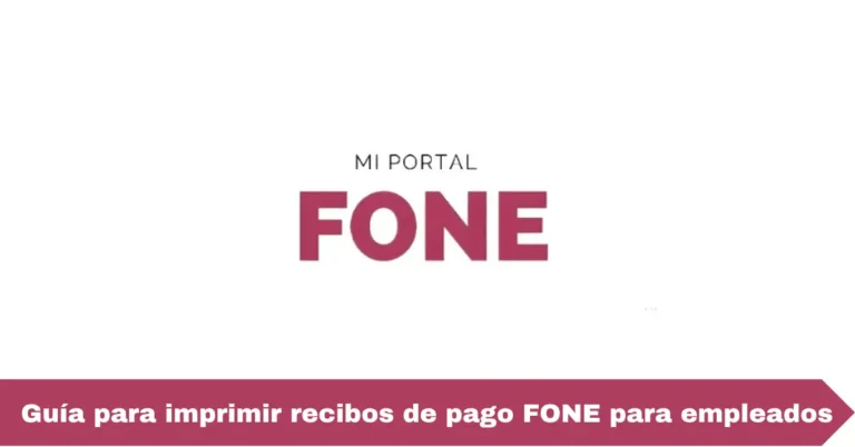 Guía para imprimir recibos de pago FONE para empleados