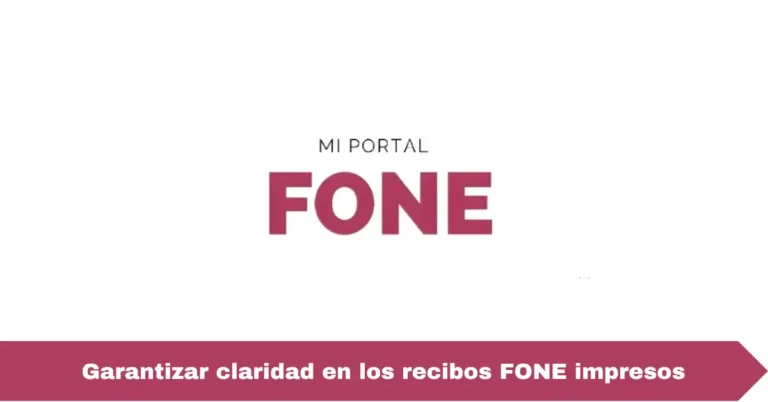 Garantizar claridad en los recibos FONE impresos