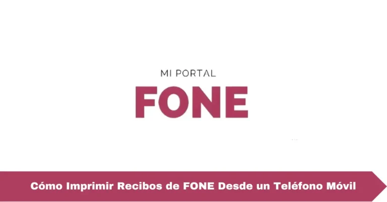 Cómo Imprimir Recibos de FONE Desde un Teléfono Móvil