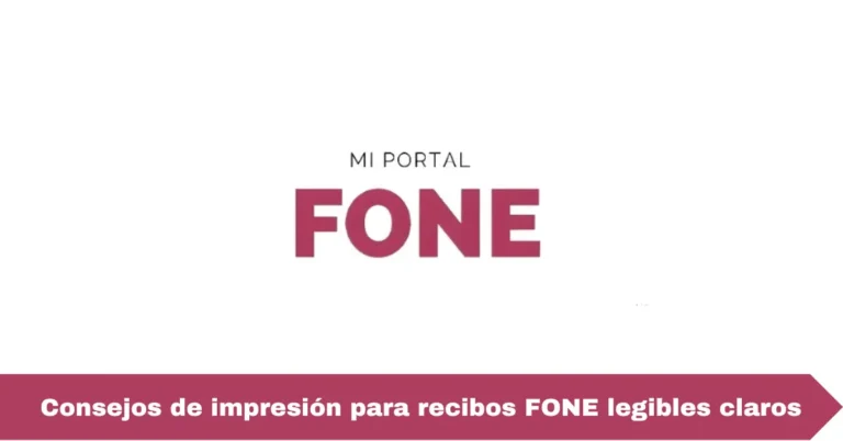 Consejos de impresión para recibos FONE legibles claros