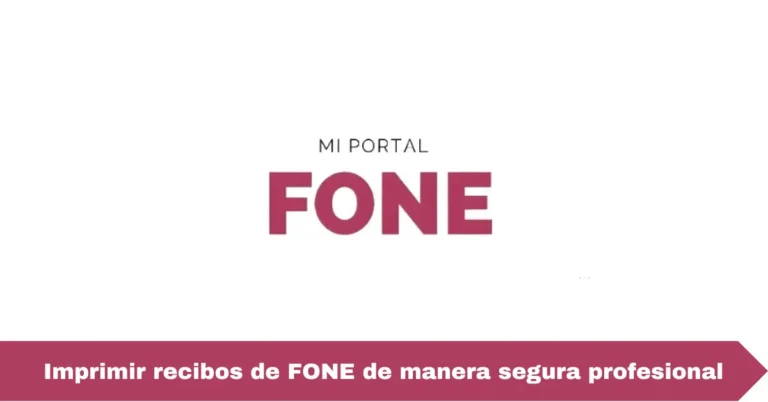 Imprimir recibos de FONE de manera segura profesional