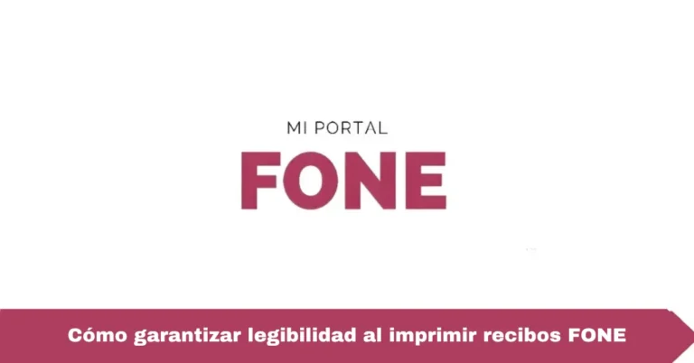 Cómo garantizar legibilidad al imprimir recibos FONE