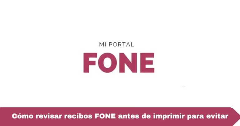 Cómo revisar recibos FONE antes de imprimir para evitar