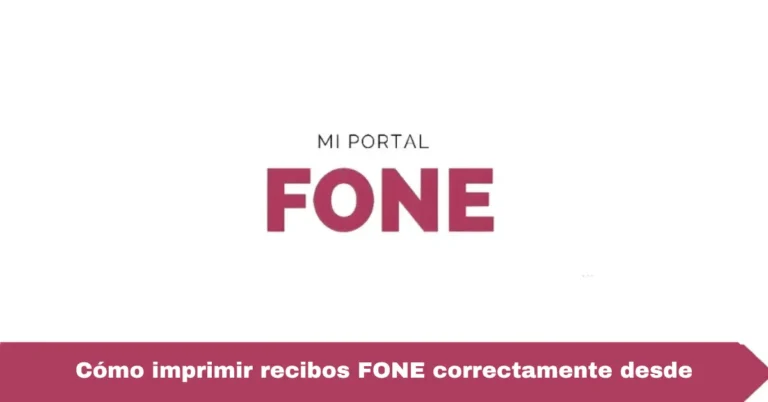 Cómo imprimir recibos FONE correctamente desde