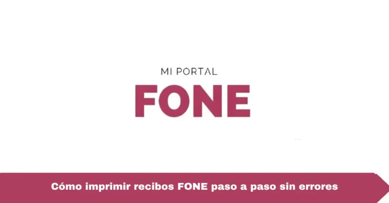 Cómo imprimir recibos FONE paso a paso sin errores