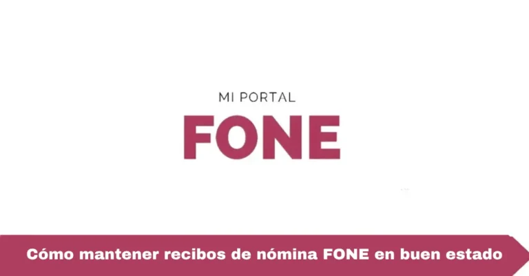 Cómo mantener recibos de nómina FONE en buen estado